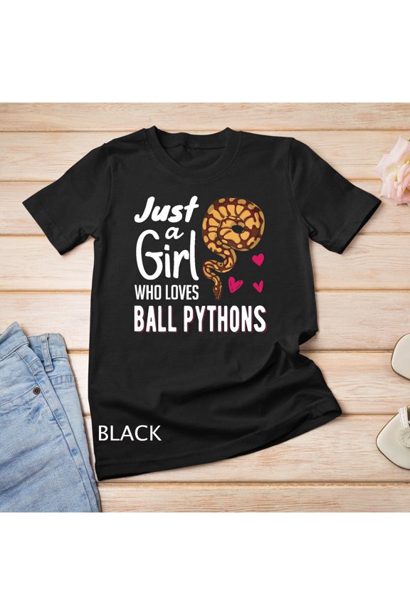 Just A Girl Who Loves Ball Python Tee - Snake Woman T-Shirt Unisex T-Shirt Gift For Him/Her Gift For Him/Her