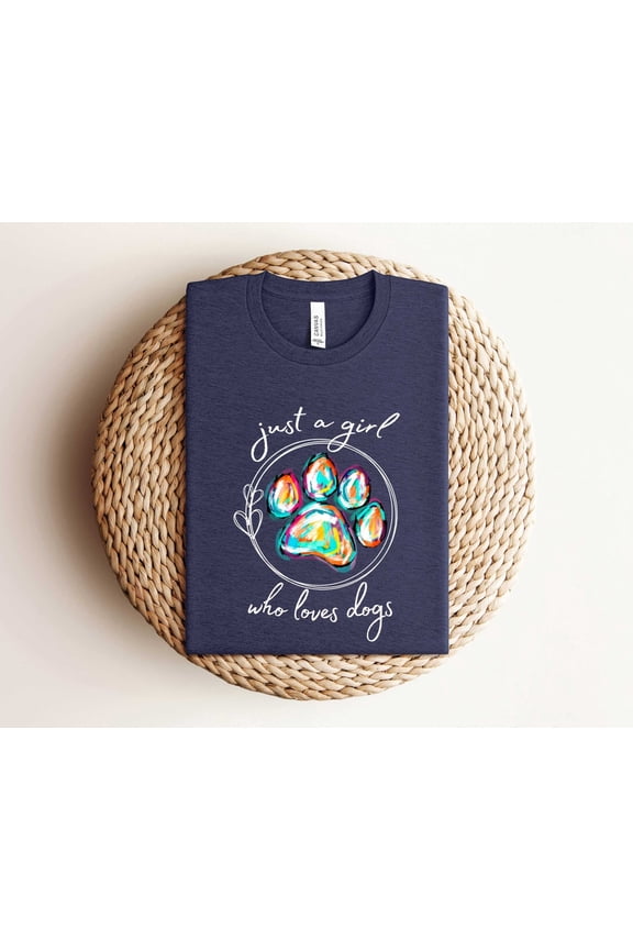 Just A Girl Who Loves Dogs Sweatshirt, Dog Lover Shirt, Dog Mom Hoodie, Retro Dog Sweater, Dog Mama Shirt, Gift for her, Gift For Dog Lover