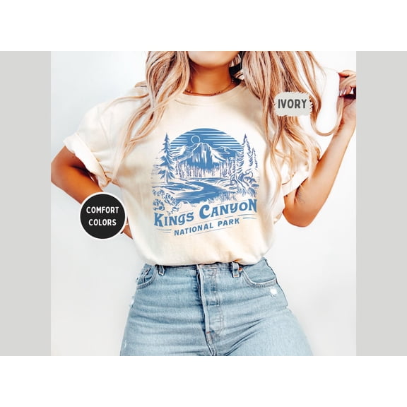 Simple Fit Kings Canyon Shirt, Unisex Tee For Nature Lovers, Mountain Graphic Tee, Vintage Style Tee, Travel Shirt, Adventure Shirt All Size S-5Xl