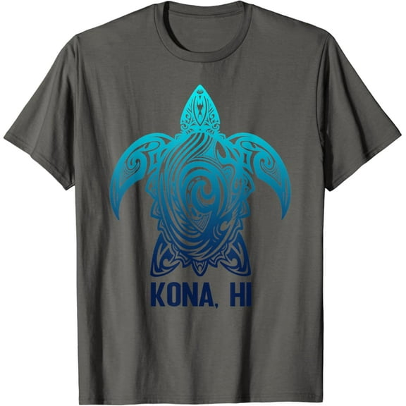 Simple Fit Kona Hawaii Tribal Sea Turtle Hawaiian Surfer Scuba Diving T-Shirt All Size S-5XL