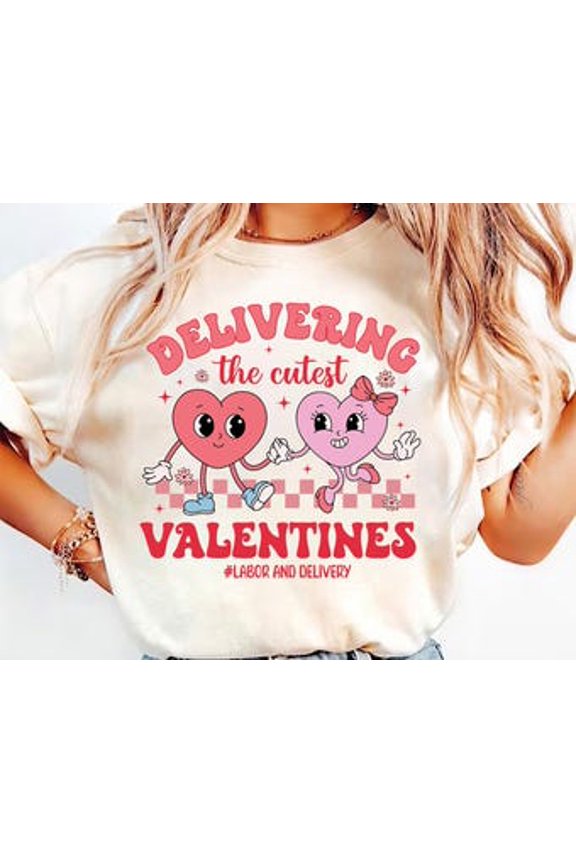 Labor And Delivery Nurse Valentine Shirt, Valentines Day L And D Nurse, Nurse Shirt, Valentines Labor And Delivery Crew
