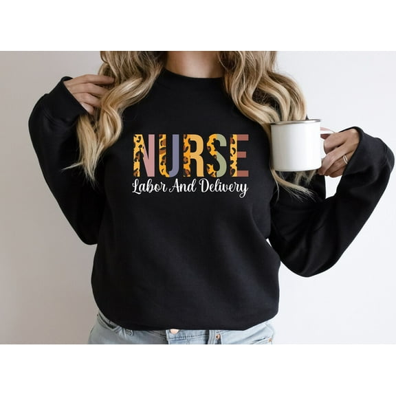 Simple Fit Labor And Delivery Nurse Sweatshirt, L&D Nurse Sweater, Nursing School Grad Long Sleeve Tee, Baby Nurse , Nurse Appreciation Gift For Him/Her Sweatshirt