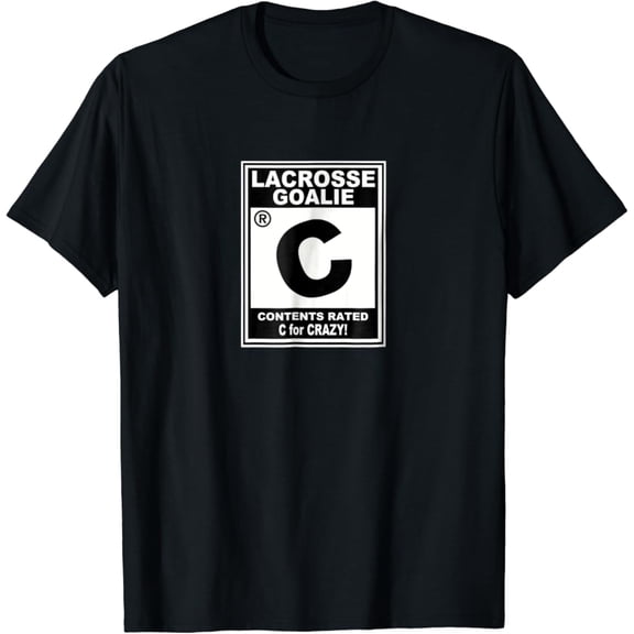 Simple Fit Lacrosse Goalie Rated Lax Tee Shirt Boy & Girls All Size S-5Xl