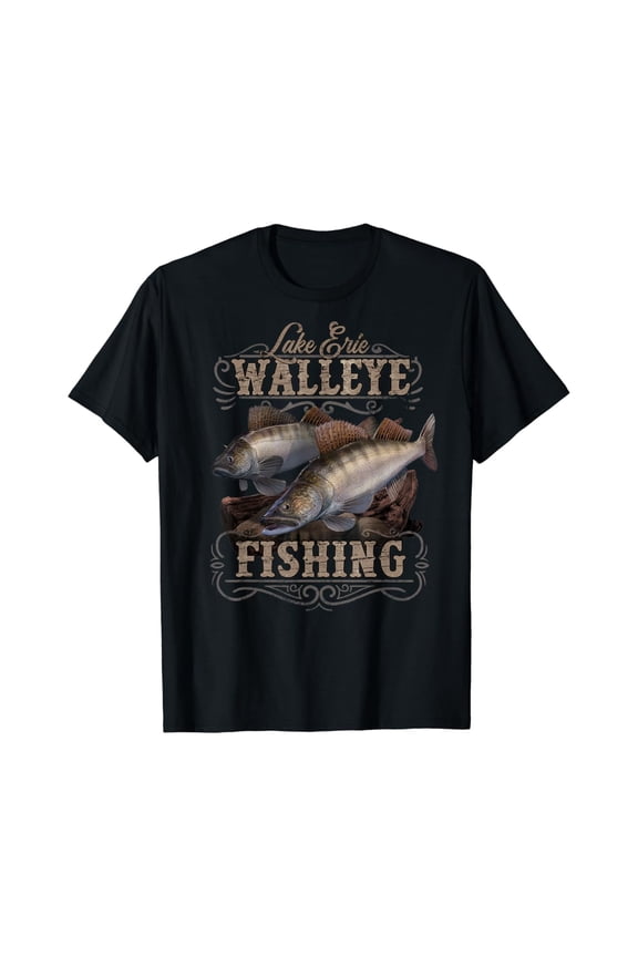 Lake Erie Walleye Fishing Fisherman T-Shirt