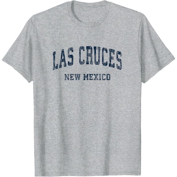 Simple Fit Las Cruces New Mexico Nm Vintage Varsity Sports Navy Design T-Shirt Gift For Him/Her