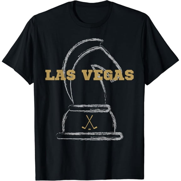Simple Fit Las Vegas Ice Hockey Sports Team Golden Athletic T-Shirt All Size S-5Xl