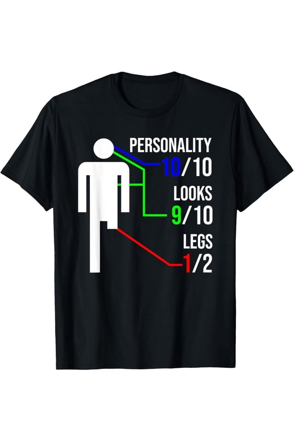 Leg Amputee T-Shirt All Size S-5Xl