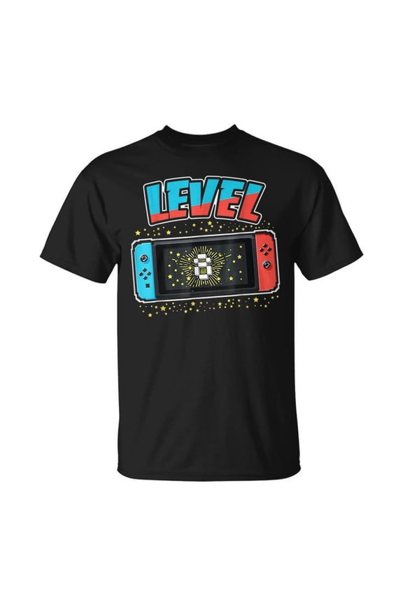 Level 8 Birthday Boy 8 Years Old Video Games Gift Unisex T Shirt Gift For Him/Her