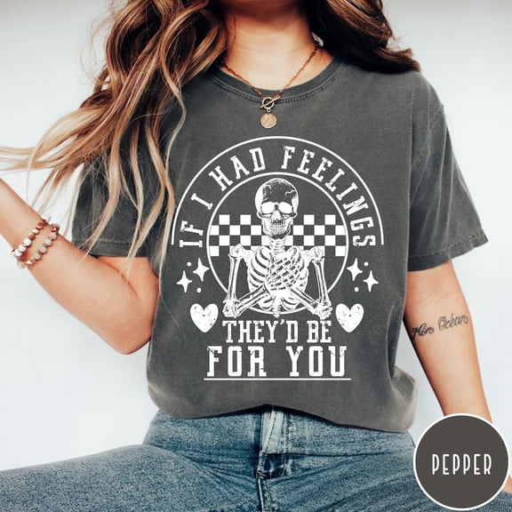 Simple Fit Love'S Day Shirt, If I Had Feelings They'D Be For You, Retro Love'S Aesthetic, Vintage Graphic Love'S Tee