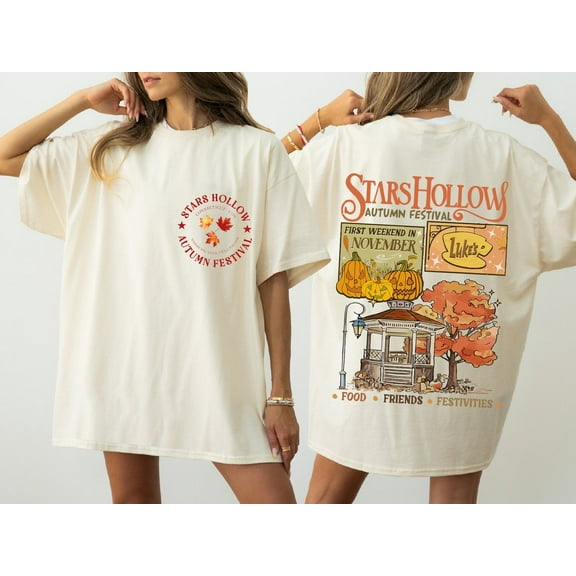 Simple Fit Luke's Dinner Coffee Shirt, Stars Hollow Fall Shirt ,Annual Autumn Festival Shirt, Vintage Style Stars Hollow Shirt, CRT044 All Size S-5XL