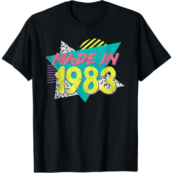 Simple Fit Made In 1983 Retro Vintage 80'S 90'S 42Nd Birthday T-Shirt All Size S-5Xl
