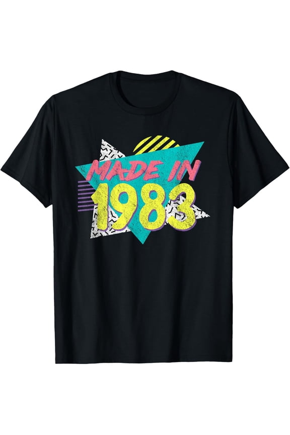 Made In 1983 Retro Vintage 80'S 90'S 42Nd Birthday T-Shirt All Size S-5Xl