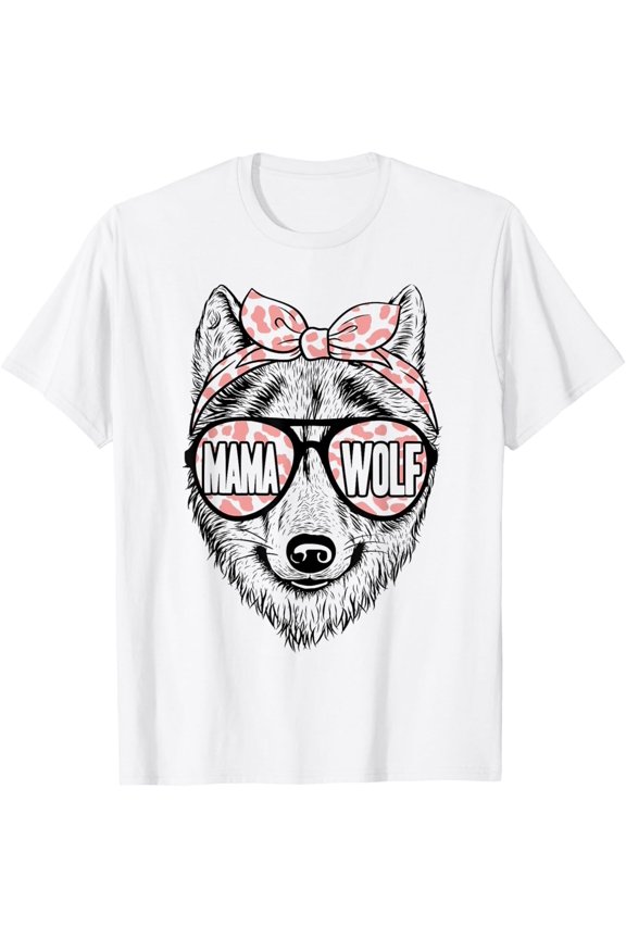 Mama Wolf Sunglasses Cute Wolf Mom Mothers Day T-Shirt Gift For Him/Her