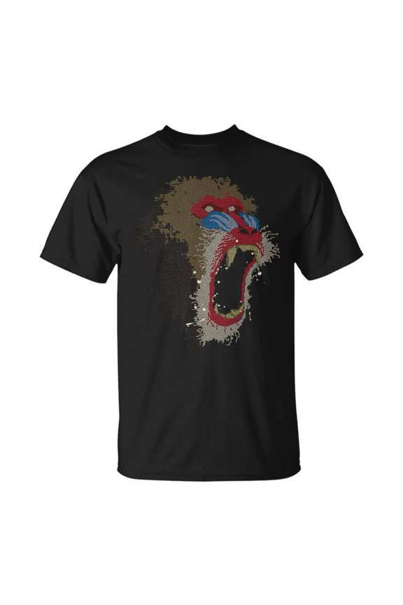 Simple Fit Mandrill Baboon African Safari Animal Lover Monkey Ape T Shirt All Size S-5XL