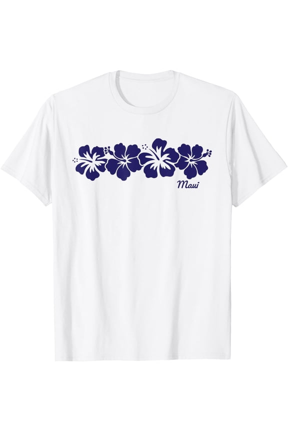 Maui Hawaii Hibiscus Flower Vacation Souvenir T-Shirt