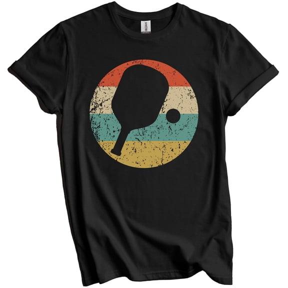 Simple Fit Men'S Pickleball Shirt - Retro Pickleball Paddle Icon T-Shirt - Pickleball Gift Gift For Him/Her Gift For Him/Her