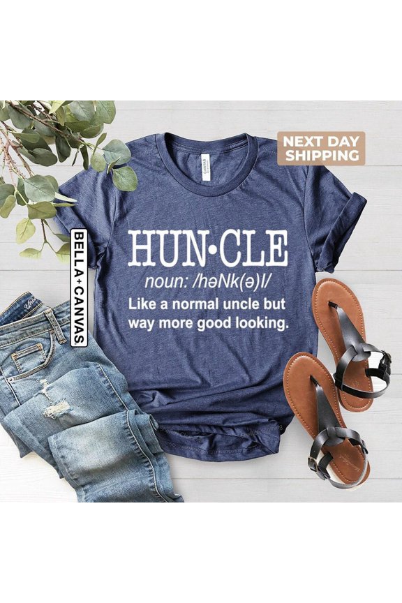 Men's Uncle T-Shirt, Pregnancy Announcement Huncle Shirt Gift, for Uncle Fun Saying Tee, Father's Day Birthday, Uncle Definition Shirt All Size S-5XL