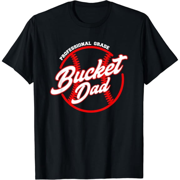 Simple Fit Mens Bucket Dad Baseball Softball Pitcher Catcher T-Shirt All Size S-5Xl