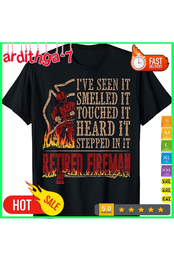 Mens Retired Fireman Firefighter Axe Fire T-Shirt Gift T-Shirtjpg1 Gift For Him/Her