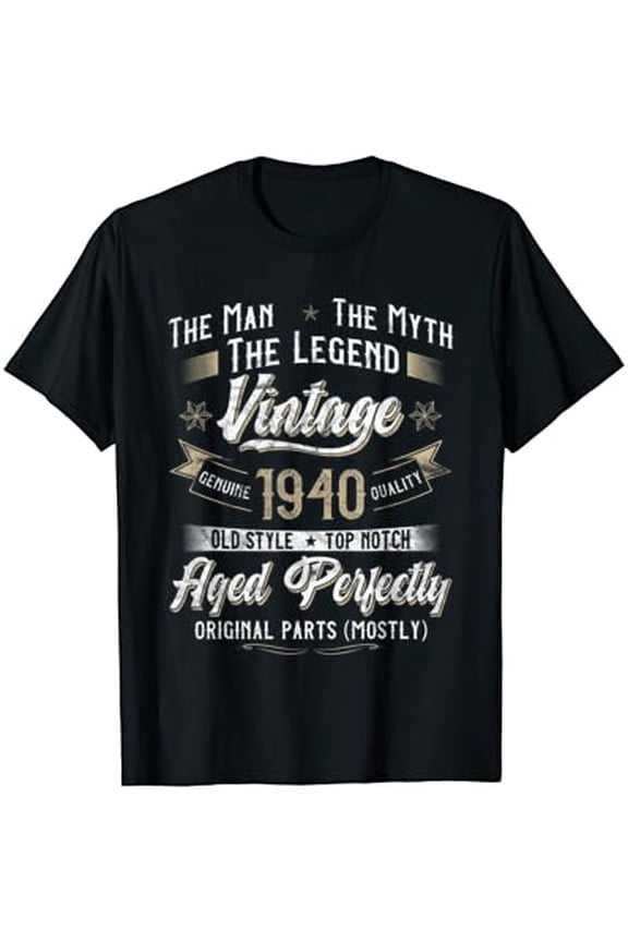 Mens Vintage 1940 83rd Birthday Gift Men 83 Years Old T-Shirt All Size S-5XL