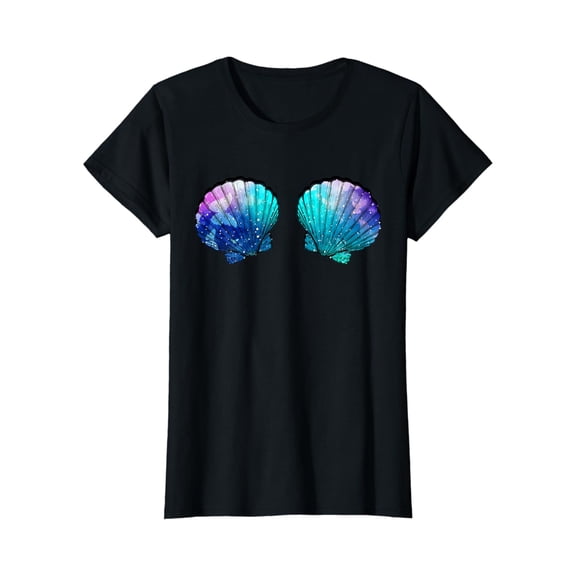 Simple Fit Mermaid Shell Shirt - Mermaid Seashell Party Gift - Mermaid T-Shirt