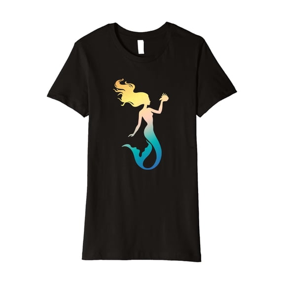 Simple Fit Mermaid With Seashell T-Shirt Swag Hut