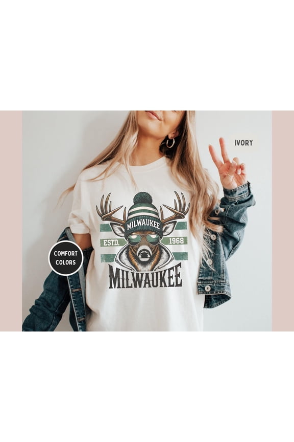 Milwaukee Basketball T-Shirt, Unisex Tee, Buck Fan Apparel, Game Day Shirt, Basketball Lover Gift, Sports Team Tee All Size S-5Xl