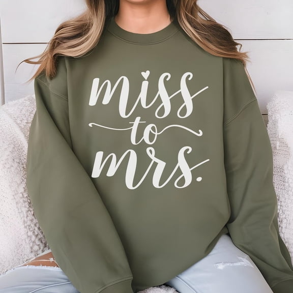 Simple Fit Miss To Mrs Engagment Sweatshirt , Off The Market Engagement Announcment Tee, Future Mrs., Engagement Gift Fiance Fiancee Gift, In My Engaged Era Gift For Him/Her Sweatshirt