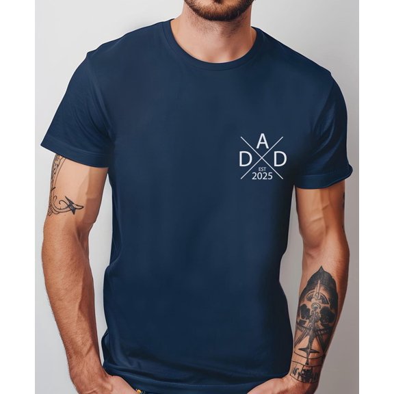 Simple Fit Modern Dad Est. 2025 T-Shirt - New Father Gift All Size S-5XL