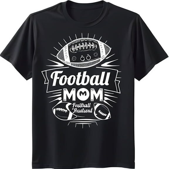 Simple Fit Mom Black T-Shirt With White Graphic Design All Size S-5Xl