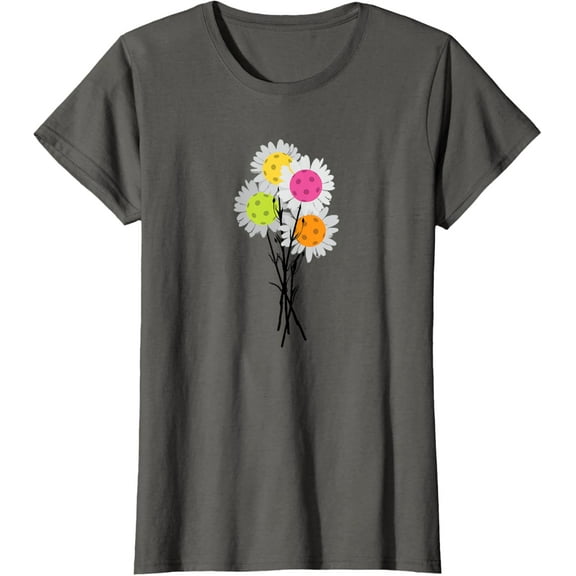 Simple Fit Mother'S Day Pickleball Flower Bouquet Spring Love'S T-Shirt