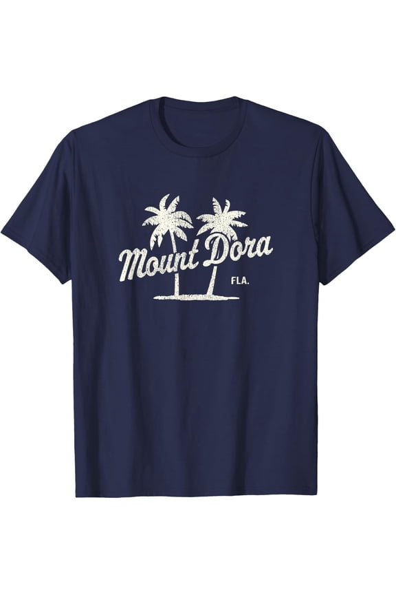 Mount Dora Florida Vintage 70S Palm Trees Graphic T-Shirt All Size S-5Xl