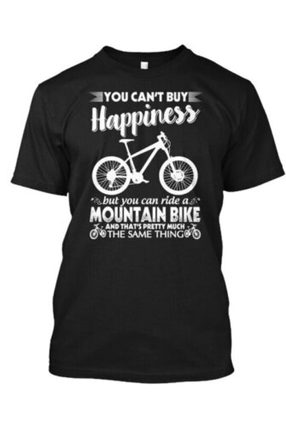 Mountain Bike Happiness T-Shirt Made in the USA All Size S-5XL