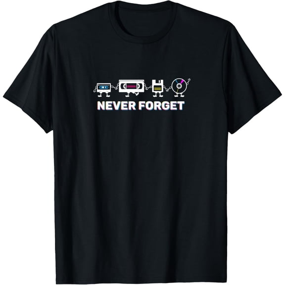 Simple Fit Never Forget Retro T Shirt For Men From 80S, 90S, Or 2000S T-Shirt All Size S-5Xl