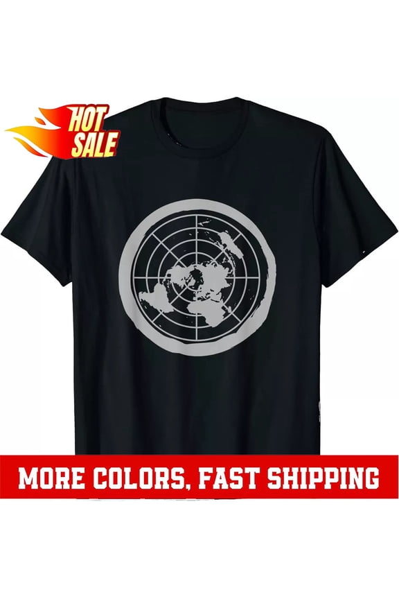 New Limited Map Of Flat Earth Gift Ideas Tee T-Shirt S-4Xl Gift For Him/Her
