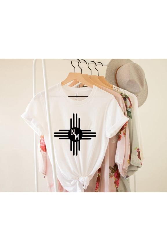 New Mexico Shirt, New Mexico Flag Shirt, State Flag Shirt, New Mexico Zia Shirt, New Mexico Gift, New Mexico Art Shirt, Southwestern Shirt