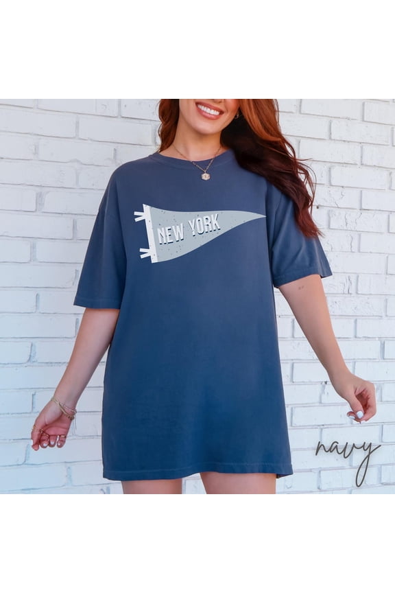 New York Baseball Vintage Shirt, T-shirt, New York Fan Gift, NY Baseball Pennant, Baseball Fan Gift Ballpark Gameday Tee