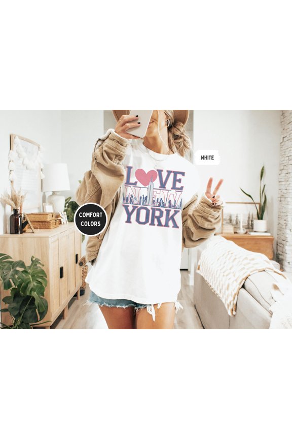 New York City Unisex Garment-Dyed T-Shirt, Nyc Tee, Vintage Style Shirt, Gift For Travelers, Nyc Souvenir Shirt, Comfortable All Size S-5Xl