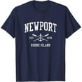 thumbnail image 1 of Simple Fit Newport Ri Vintage Crossed Oars & Boat Anchor Sports T-Shirt All Size S-5XL, 1 of 5