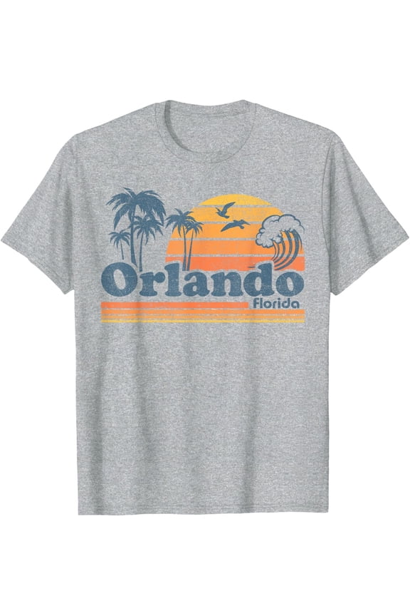 Orlando Florida Beach Vintage Spring Break Vacation Retro T-Shirt All Size S-5XL