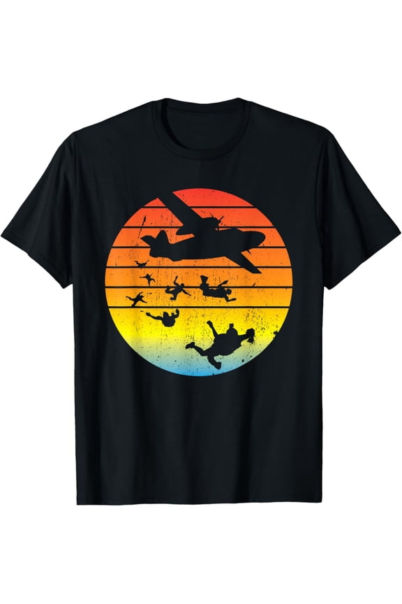 Paratroopers Skydiving Parachute Jumping Gift Idea T-Shirt All Size S-5XL