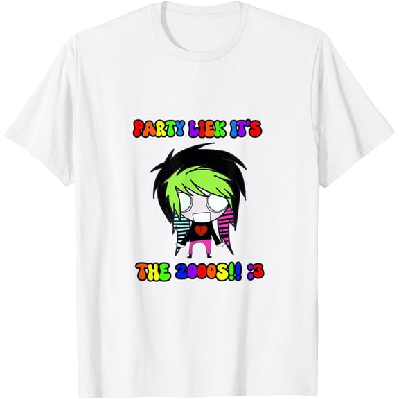 Simple Fit Party Liek It'S The 2000'S Scene Y2K Emo T-Shirt Gift For Him/Her