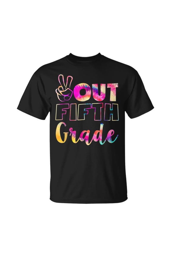 Peace Out Fifth 5Th Grade Last Day School Graduation Unisex T Shirt Gift For Him/Her