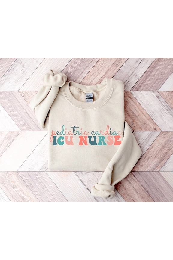 Pediatric Cardiac Icu Nurse , Pcicu Nurse , Pediatric Cardiac Intensive Care Unit Gift, Retro Nurse Sweater, Nurse Gift All Size S-5XL