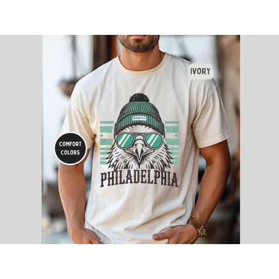 Simple Fit Philadelphia Football Unisex T-Shirt, Birds Tee, Game Day Shirt, Philly Sports Fan Gift, Vintage Style Shirt All Size S-5Xl