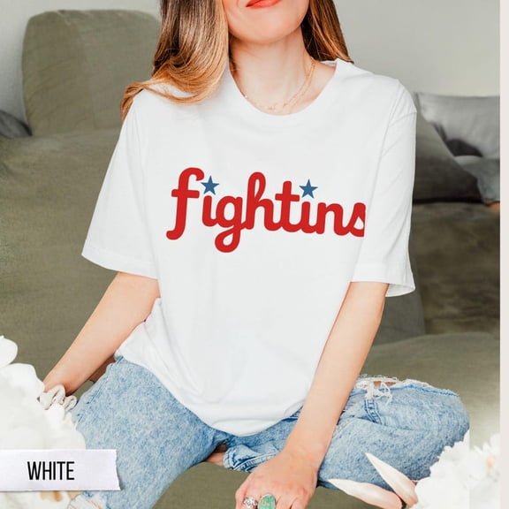 Simple Fit Philly Baseball Fan T-Shirt, Fightins, Philadelphia Sports, Fightin Phils, Philly Sports Fan Gift, Soft Unisex Jersey Tee Shirt Father's Day