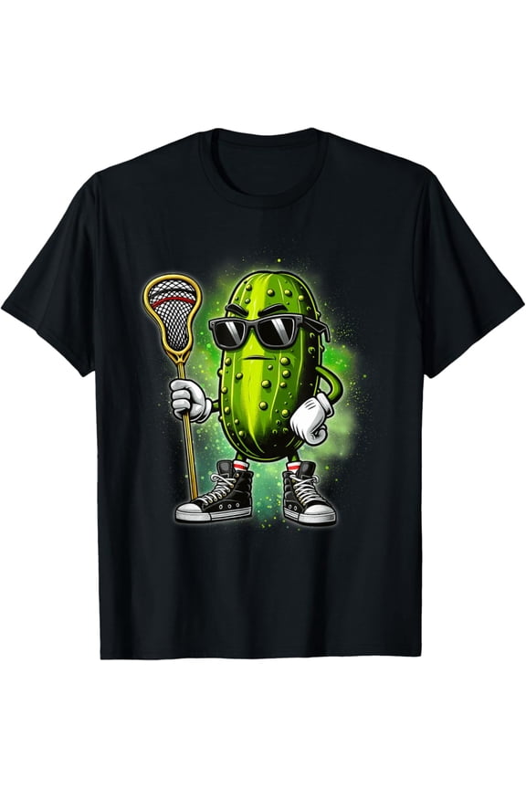 Pickle Playing Lacrosse Sports Trendy For Boys T-Shirt All Size S-5Xl