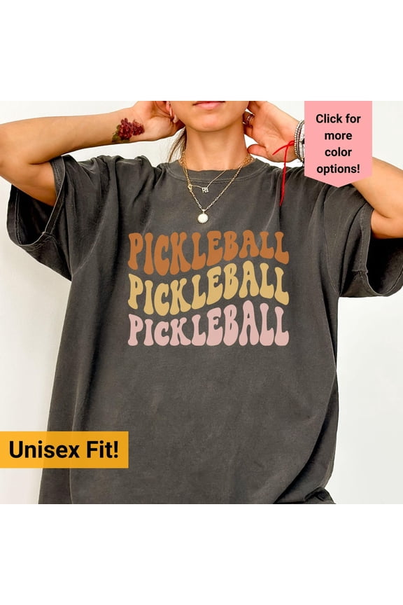 Pickleball Retro Shirt, Wavy Text Shirt, Pickleball Shirt, Pickleball Sweater, Gift For Pickleball Player, Pickleball Gift