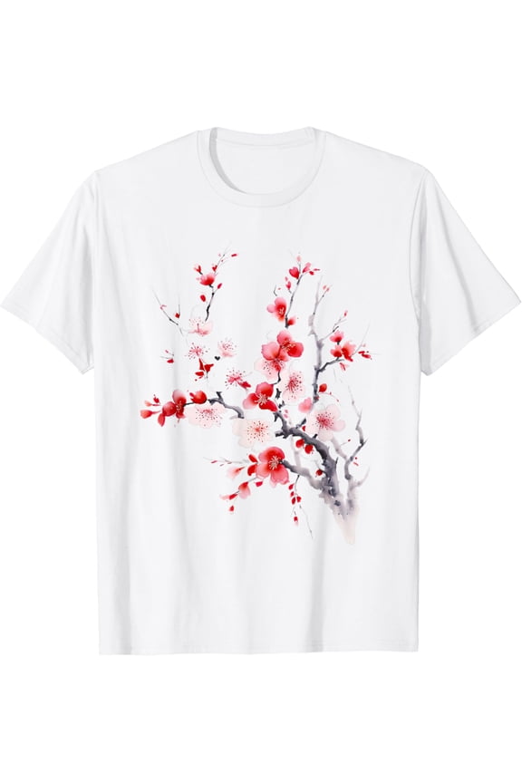 Pink Sakura Tree Pretty Flower Japanese Cherry Blossom T-Shirt