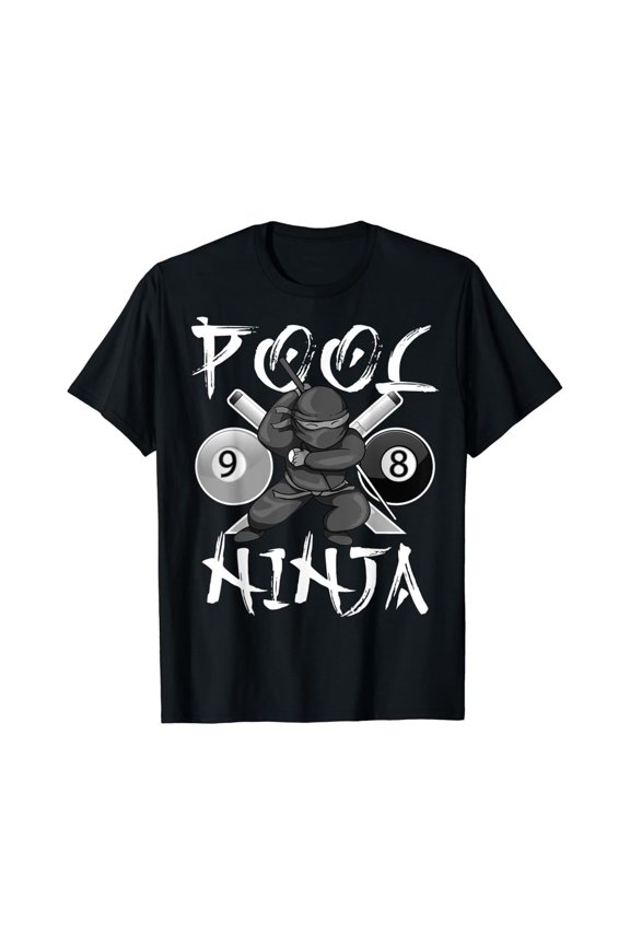 Pool Ninja | Cute Pocket Billiards Boys Girls Men Gift T-Shirt All Size S-5Xl